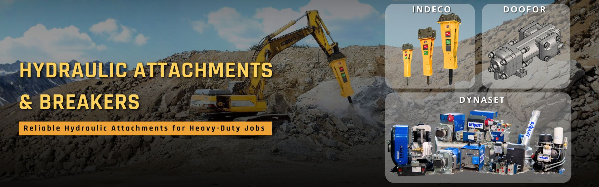 hydraulic attachments banner